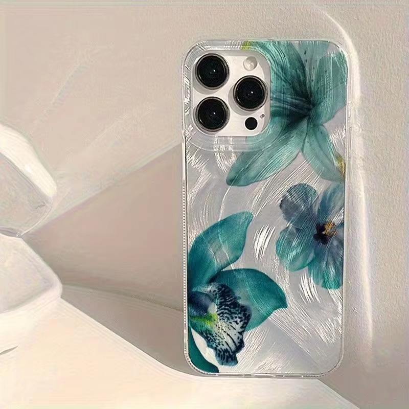 Shiny Pink Peach Blossoms Print Phone Case For iPhone 17 Pro Max 16 15 Pro 14 13 12 11 XR XS 17Air 16 Plus Shockproof Cover