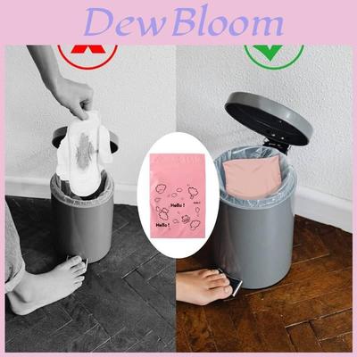 Disposable Sanitary Pad Trash Bag With Support For Pink Home Use