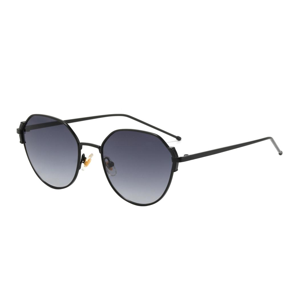 Metal Blacks Sun Glasses Trendy Fashion Uv400 protection Geometric Women Sunglasses