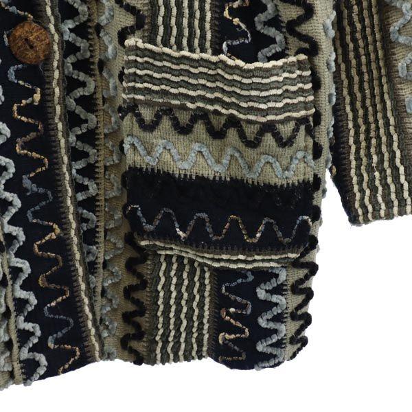 SAZAN 90s 80s Old Long sleeve knit cardigan Gurege Parker Women Used