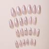 Silver Flame Rivet Wearable Nail Art Stickers - Fake Nails with European and American Design