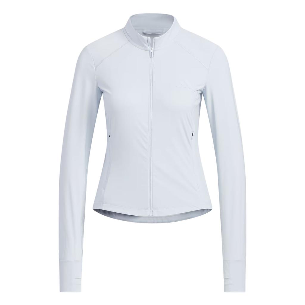 Adidas Tech Knit Sports Casual Fashion Zip Jacket Women Jacket Light-Blue KE5780