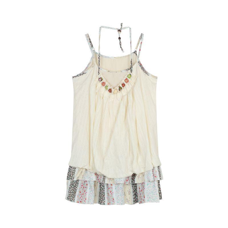 

Летнее лоскутное платье-майка свободного кроя, новая коллекция Image color One size