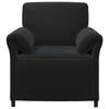 1 Seater Sofa Black 88 x 83 x 95 cm Velvet