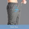 Frühling Herbst Trendige Freizeit Hosen Für Herren Baumwolle Einfarbig Cargohose Elastischer Bund Gerades Bein Streetwear Herren Jogginghosen