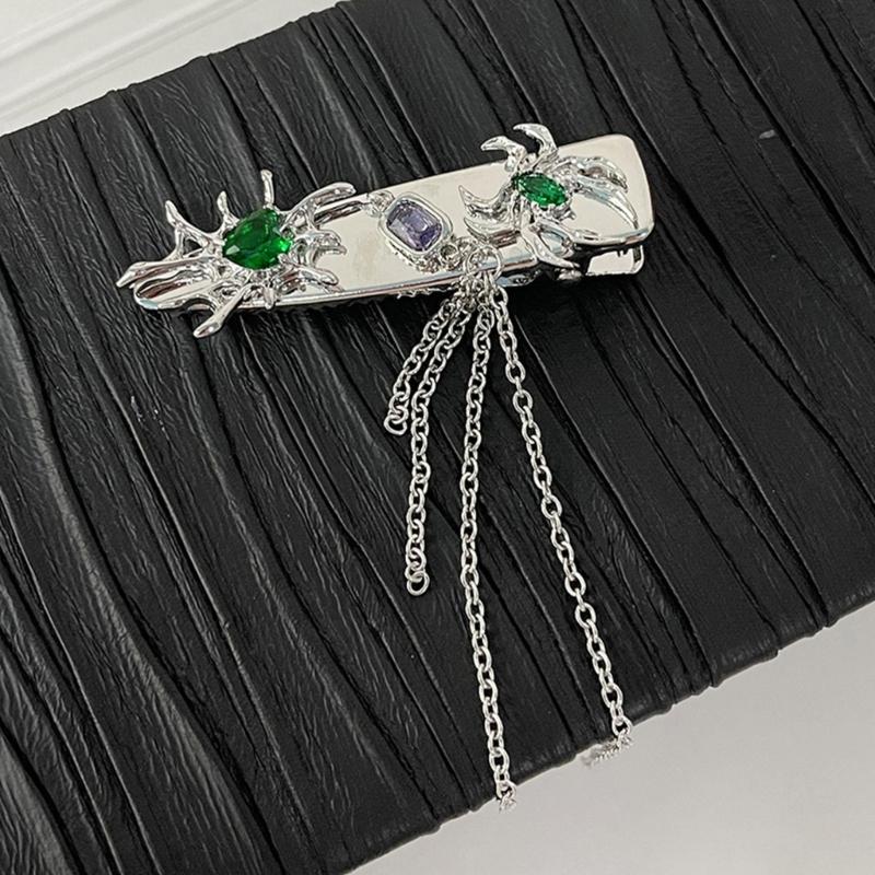 Non-slip Hair Clip for Girls Hair Barrettes for Hot Girl Gothic Duckbills Spider/Star Shape Y2k Hot Girls Hair Pin