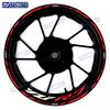 For Yamaha YZF R7 Motorcycle RACING Front And Rear Wheel Hub 17 Inch Sticker Waterproof Reflective Rim Decal Stickers Decorate