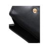Michael Kors FACET Gold Metal Logo Cowhide Wallet Small Size Women's Black