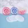 1/3Pieces Thick Coaster Silicone Molds for Resin Casting Round Flower Pattern Coaster Molds Epoxy Casting DIY Craft Tool