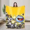 D-Dragon Quest Slimes Blanket  Warm Soft Novelty Plush Throw Blanket For Students Couch Bed Flannel Bedspread Bed Cover
