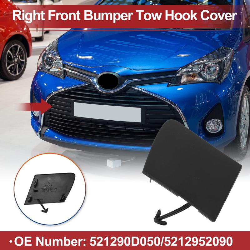X Autohaux Right Front Car Tow Hook Cover Cap for Toyota Yaris 2012-2014 No.521290D050