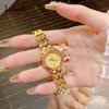 Deselon Women's Elegant Gold Wristwatch Stainless Waterproof Small Business Gift for Girlfriend