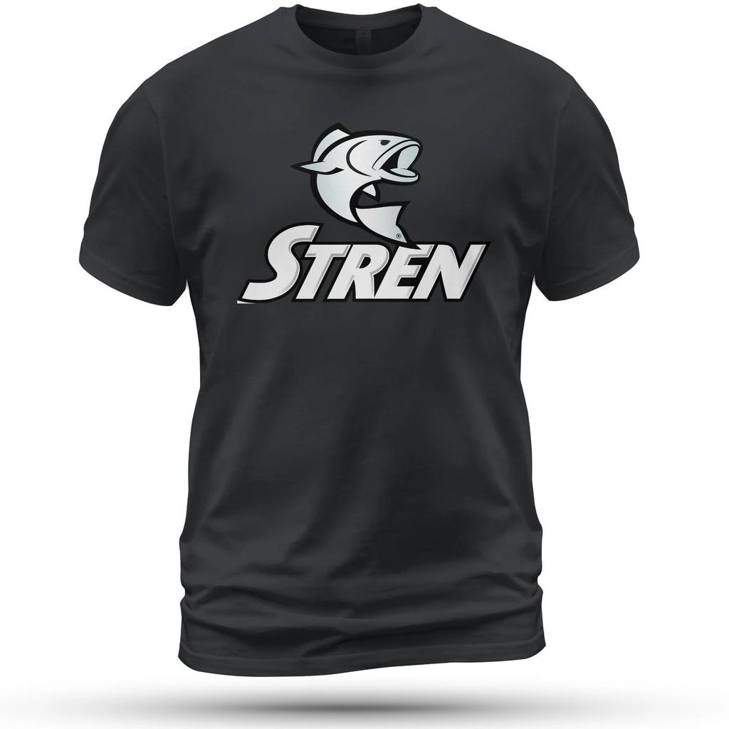 Stren Fishing Logo T-Shirt Funny Size S-5XL Made in USA