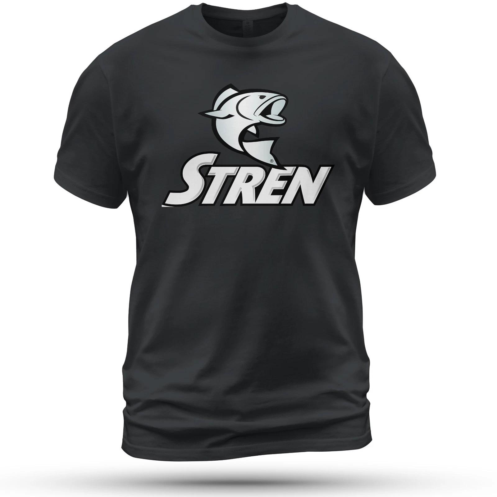 

Футболка с логотипом Stren Fishing, смешная, размер S-5XL, сделано в США M