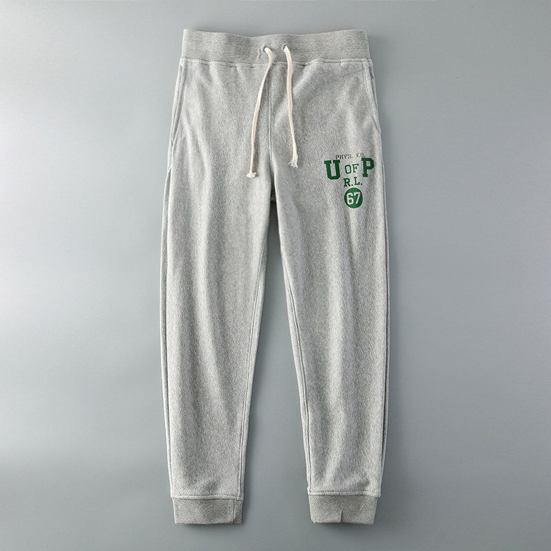 Running Knitting Sports Pants Men s Spring and Autumn Trendy Straight Ankle Tied Sports Pants Export Export Men s Casual Pants Gray XL