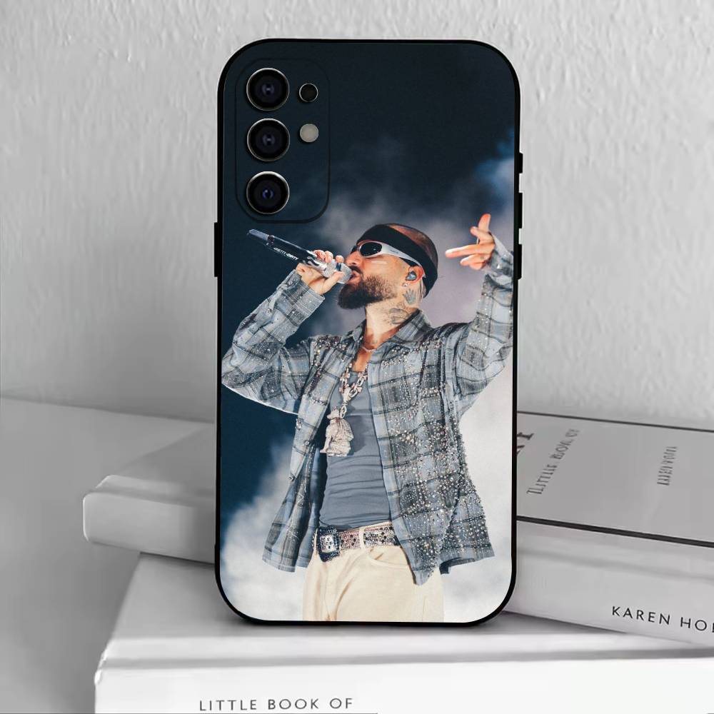 Singer-M-Maluma Phone Case For Samsung S25,S24,S21,S22,S23,S30,Ultra,S20,Plus,Fe,Soft Silicone Black Cover
