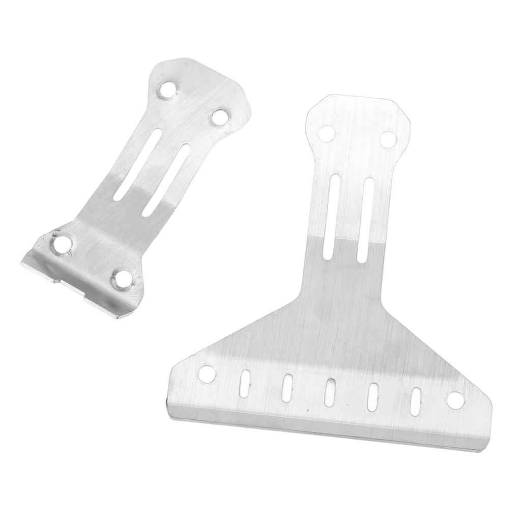 Șasiu RC Armură Oțel Inoxidabil Argintiu Față Spate Armură de Protecție Caroserie RC pentru Tamiya XV 02 Pro 58707