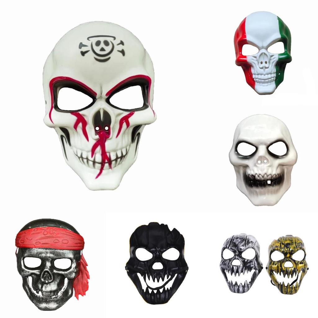 Spooky Plastic Skull Masks Perfect For Halloween Costumes And Celebratory Events
