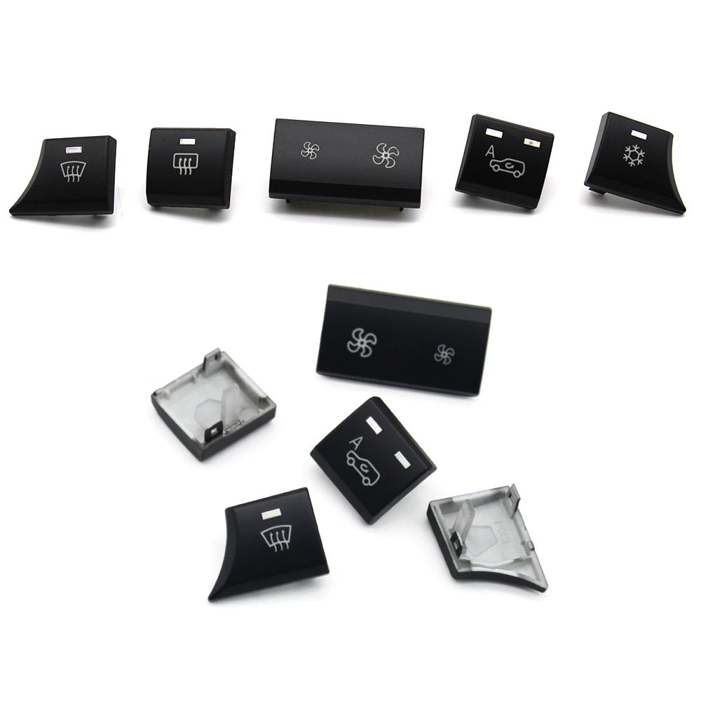 Car Dashboard Air Conditioning Ac Ventilative Circulation Adjust Switch Fan Button Keys Cover Cap for BMW X5 E70 X6 E71 E72