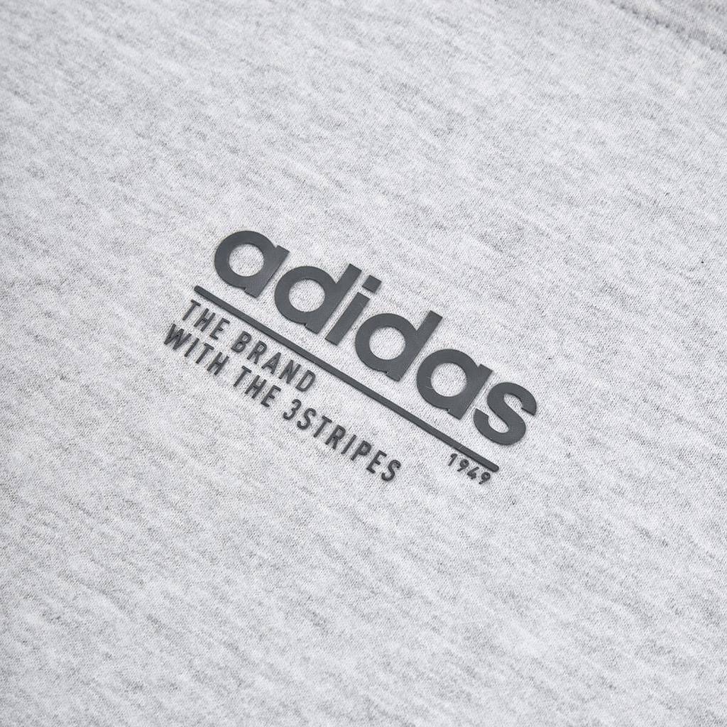 Adidas Logo Letter Hoodie Men Hoodies Gray JX9434