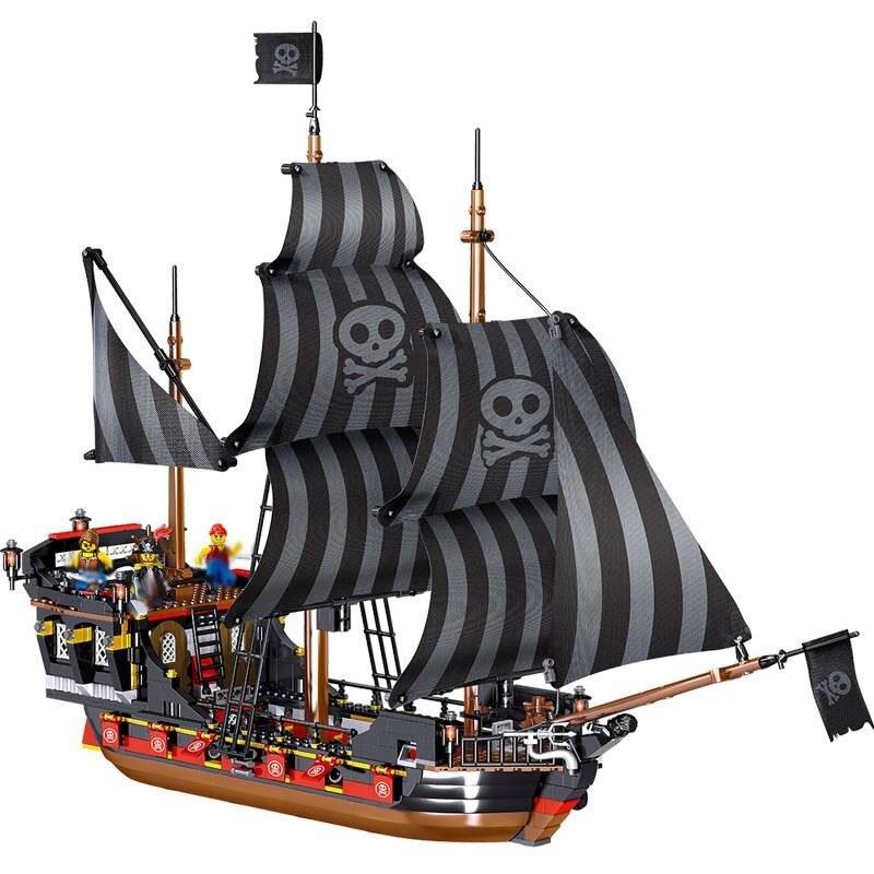 QL1801 Building Blocks Pirate Series Corsair Adventure Children's Puzzle Assembled Toys
