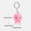 Fashion Octopus Toy Keyring Colorful Jellyfish Keyholder Anxiety Stress Relif