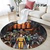 Onepunch Man Round Area Rug Carpet Rug For Living Room Bedroom Sofa Playroom Decor Nonslip Floor Mat