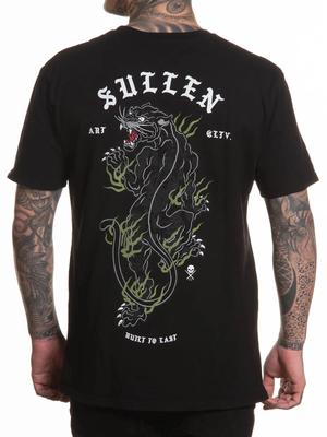 Sullen Men's Crawling Panther Short Sleeve Premium T-shirt Tattoo Art Cat Tee