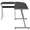 VidaXL Bureau d'angle en forme de L Noir 20132