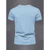Sommer Herren 100% reine Baumwolle lässig Sport locker übergroß einfach Buchstabenmuster bedruckt Rundhals Kurzarm T-Shirt Top