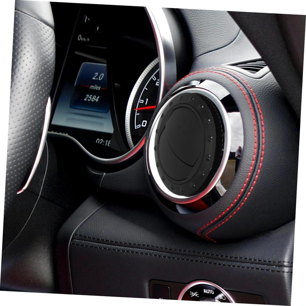 DRESSOOS Ergonomický design 60mm Větrací otvor Díly pro ventilaci automobilu Univerzální střih Černá