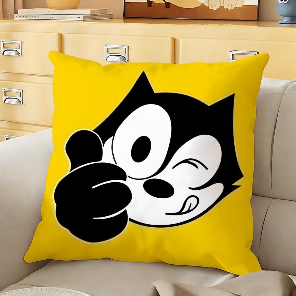

cartoon Felix the Cat Cushion Cover Soft Durable Reversible Pillow Cover Home Car MultiScene Daily Comfort Pillowcase 30X30cm