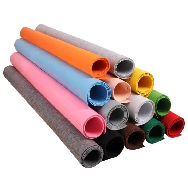 Self-Adhesive Multicolored Cuttable Felt Fabric, 1-3mm, Non-Woven for DIY and Decoration