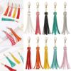 New Fringe Jewelry Women Cute KeyRing KeyChain Strap PU Leather Tassels Tassel Key Chain