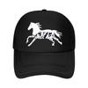 Retro Running Horse Unisex Adjustable Allseason Graphic Pattern Buckle Closure INFASHULE Mesh Baseball Cap