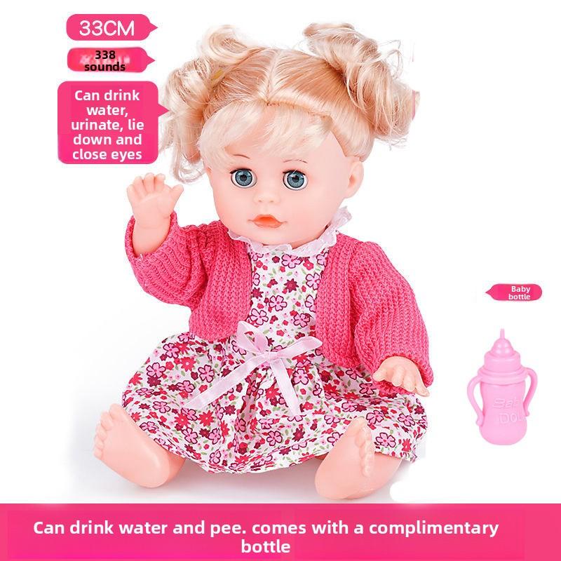 Children's Trolley Toy with Doll Doll Little Girl Simulation Play House Baby Baby