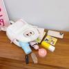 Cartoon Labubu Lovely Plush Backpack Girl Heart Large Capacity Outward Commuting Shoulders Bag Kids Birthday Gift