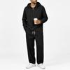 Men's Hooded Zip Linen Long Sleeve Pants Long Pants Matching Set Casual Everyday Outfit