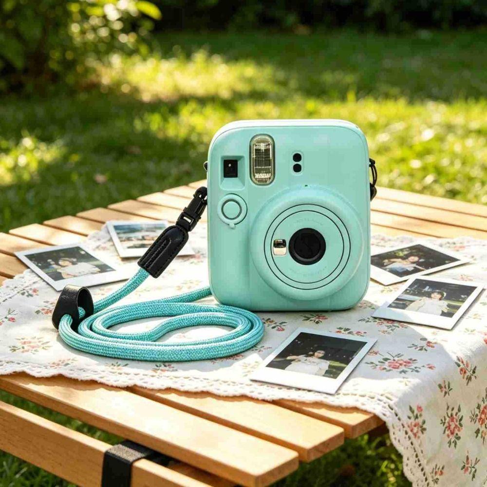 Med Rem Instantkamerafodral Silikonhölje Skyddande Omslag för Fujifilm Instax mini 13 Resa