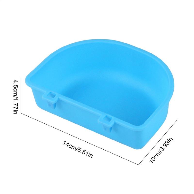 Plastic Hanging Pet Bowl With Hook Dog Drinking Water Bowl Feeding Cup Pet Cat Food Bowl For Small Dogs RabbitFeeder Guinea Pig