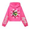 Kids' Casual Fashion Christmas Printed Long Sleeve Hooded Sweatshirt (No Drawstring)