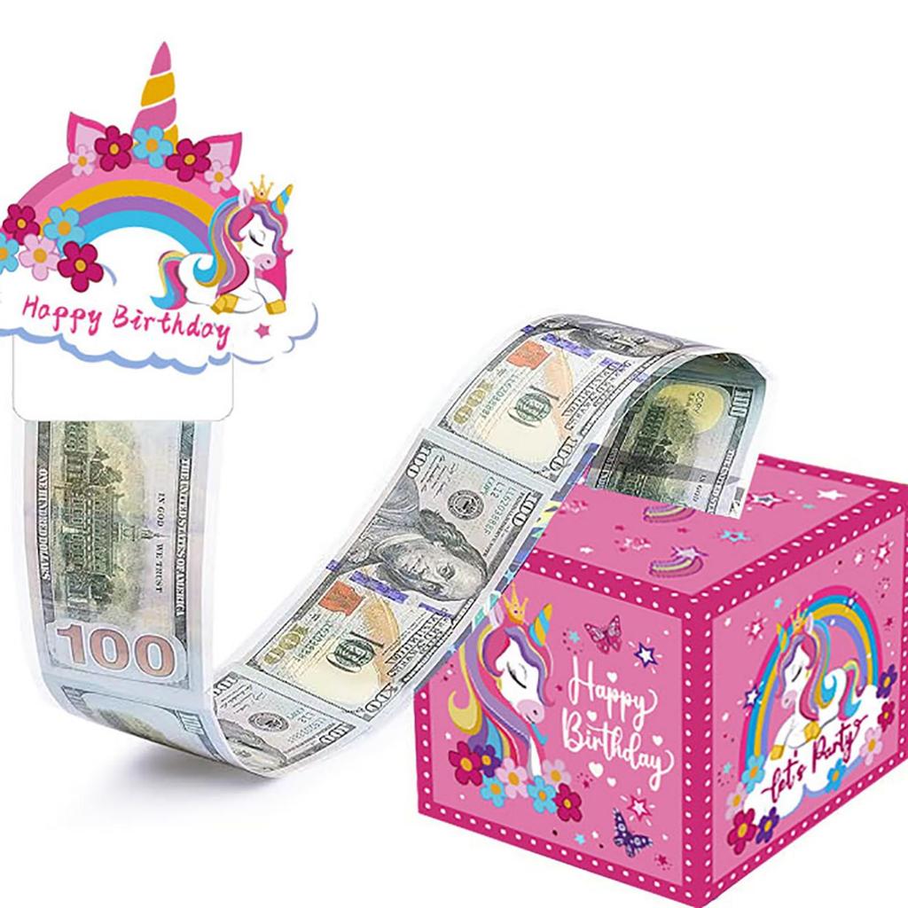 Scatola Regalo Sorpresa con Estrazione Contanti e 50 Sacchetti Trasparenti