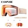 KAPVOE Color-Changing Anti-Fog Ski Goggles with Magnetic Buckle for Outdoor Sports