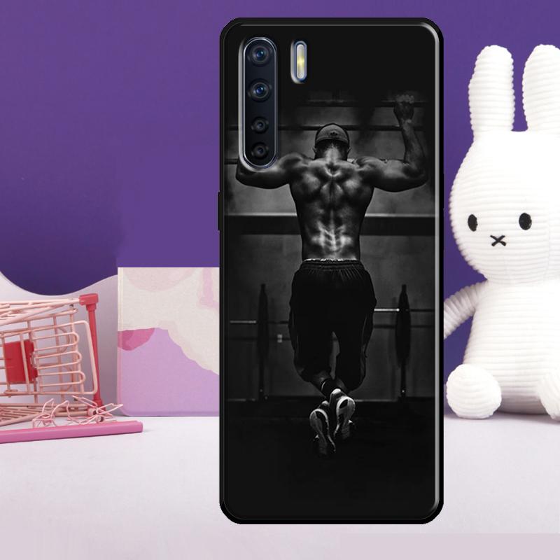 Bodybuilding Gym Fitness Case For Oppo A5 Pro A15 A17 A57 A77 A18 A38 A58 A78 A98 A94 A74 A54 A40 A60 A80 A16 A76 A96