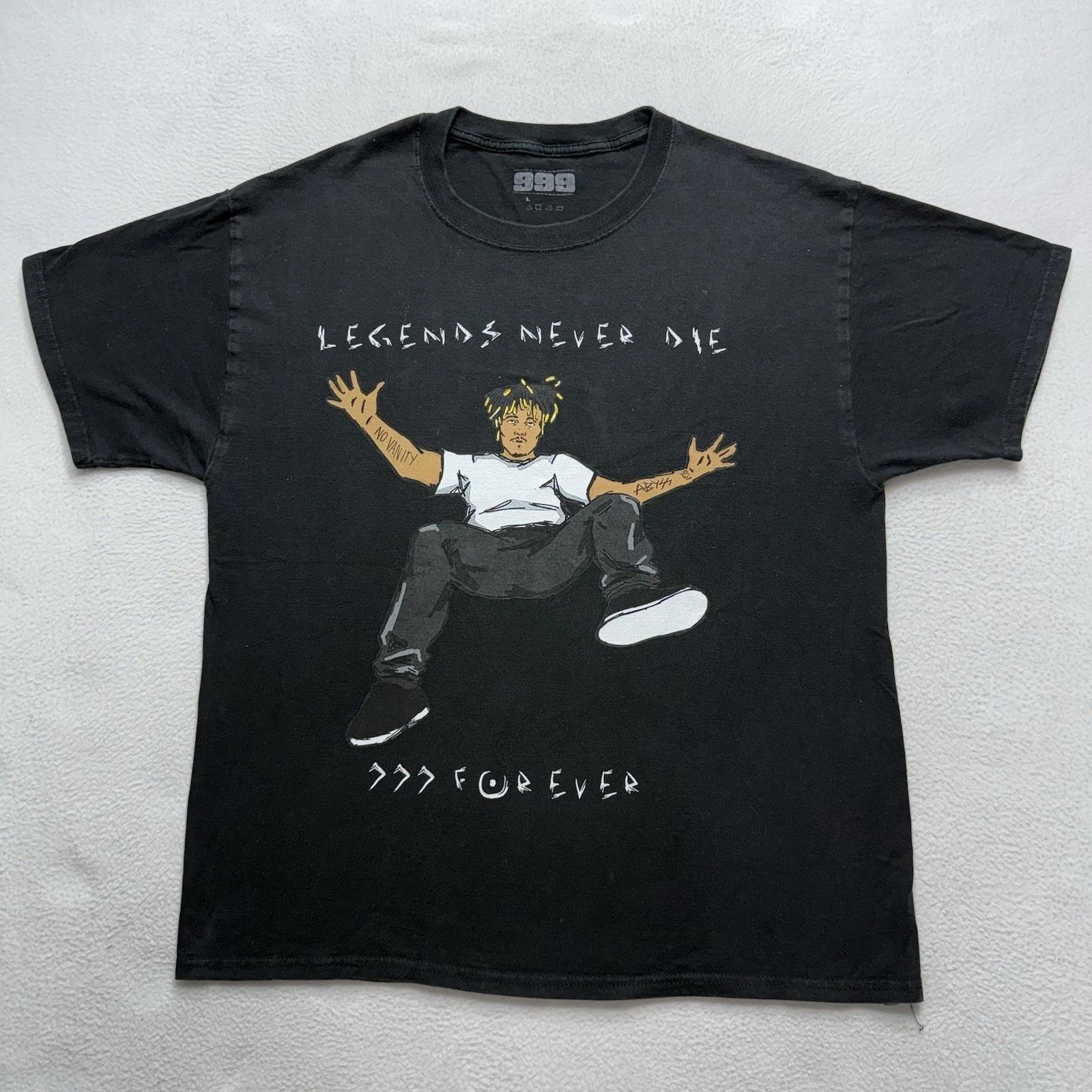 Футболка с графическим принтом Juice Wrld 999 Legends Never Die Forever, взрослая, размер L, мужская M