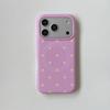 Runde Kante Magnetische Polka Dot iPhone 14/13 Hülle, Kompatibel mit Apple 17/16/15 PROMAX, Sturzsicheres Design.