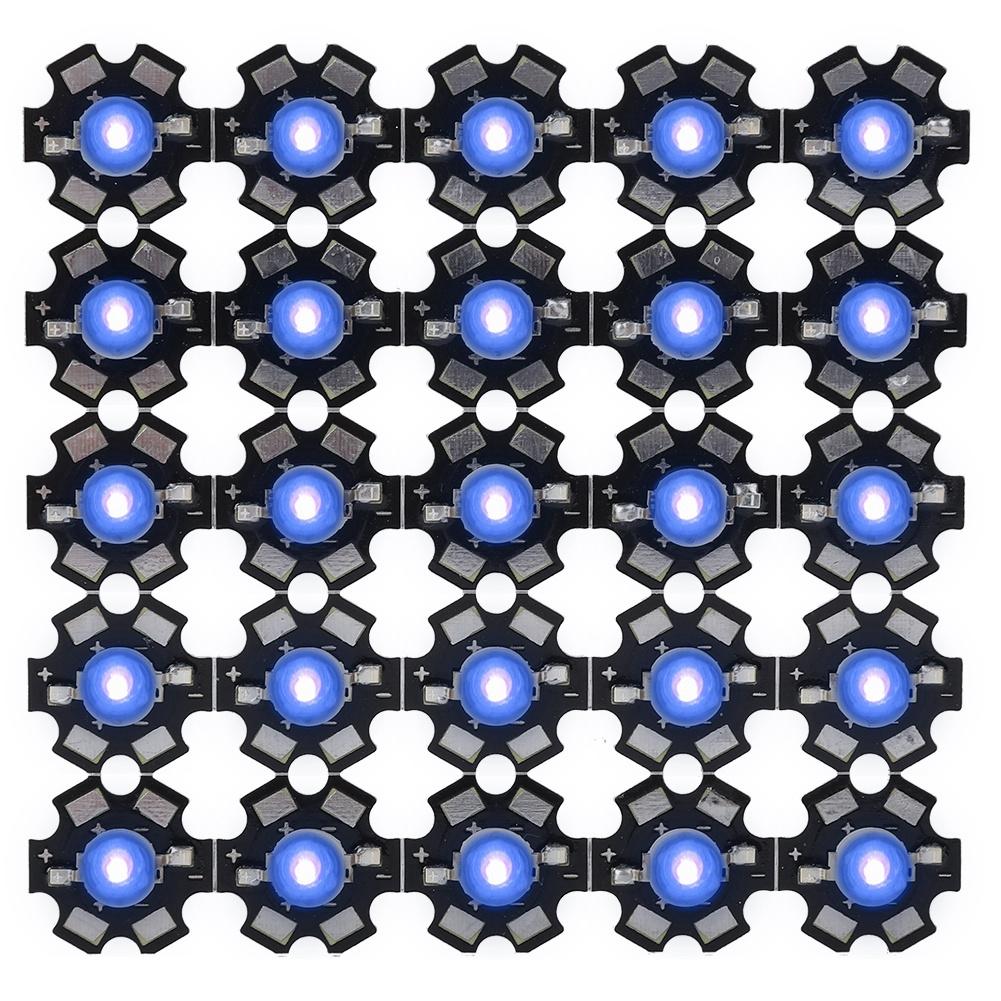 AXD-3W High Power UV Purple LED Lamp Beads Diode Chips With Aluminium Base