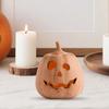 Hollow Pumpkin Ornament Halloween Jack O' Lantern Fall Decor Farmhouse Table Centerpiece for Home Festival Porch Mantel Room Decoration