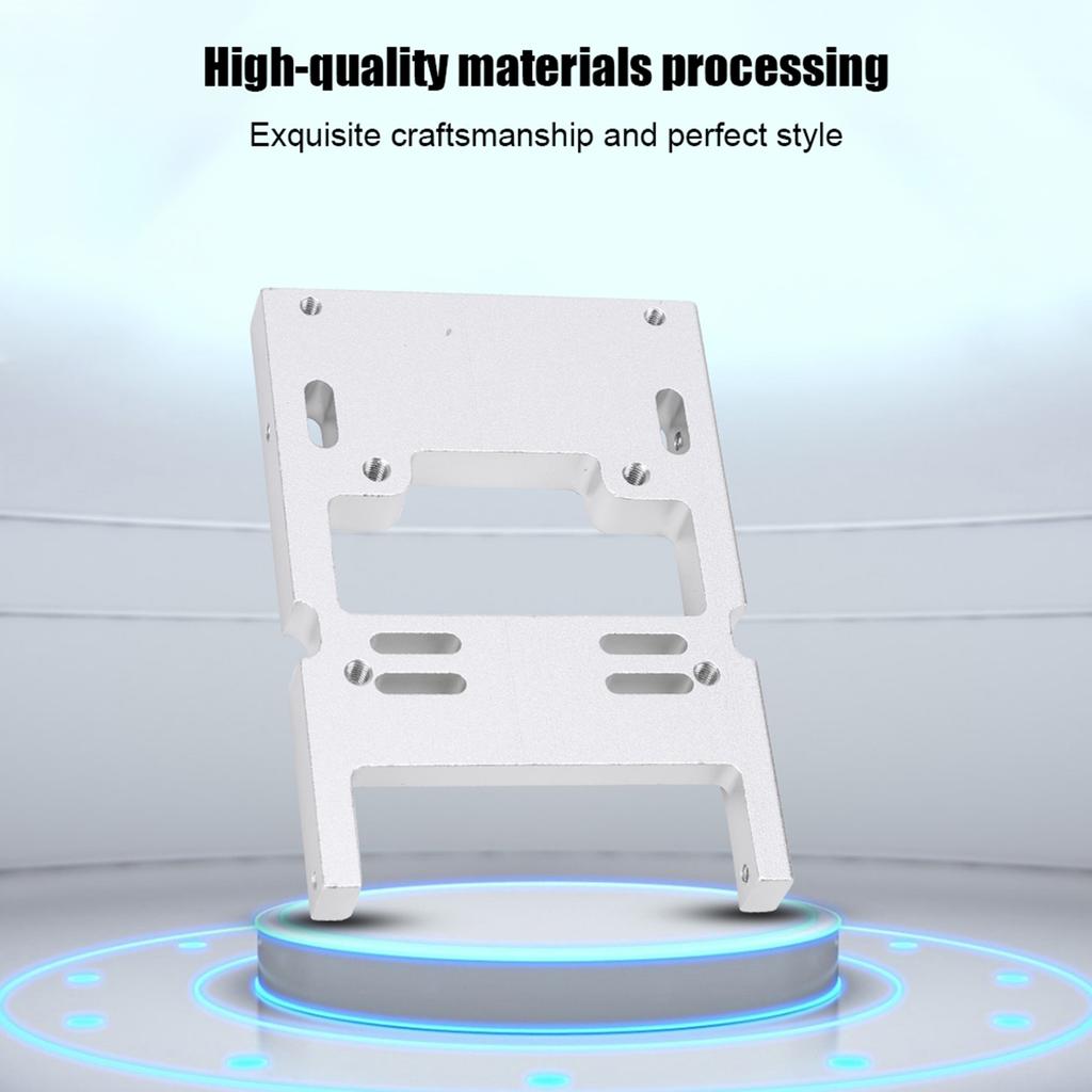 Silver Metal Steering Engine Gear Fixed Mount Base Accessories Upgrade Parts for WPL B14 B24 B16 B36 1 16 RC CarSilver