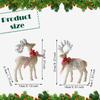 2 Pieces Christmas Reindeer Statues Animal Sculptures Ornament for Home